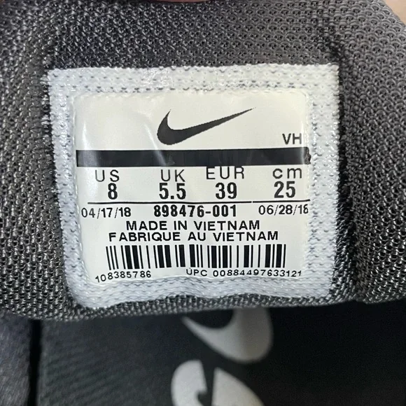 Nike Flex 2017 Womens 8 Running Sneakers Black Lace Up Comfort Low 898476-001 - Picture 12 of 16